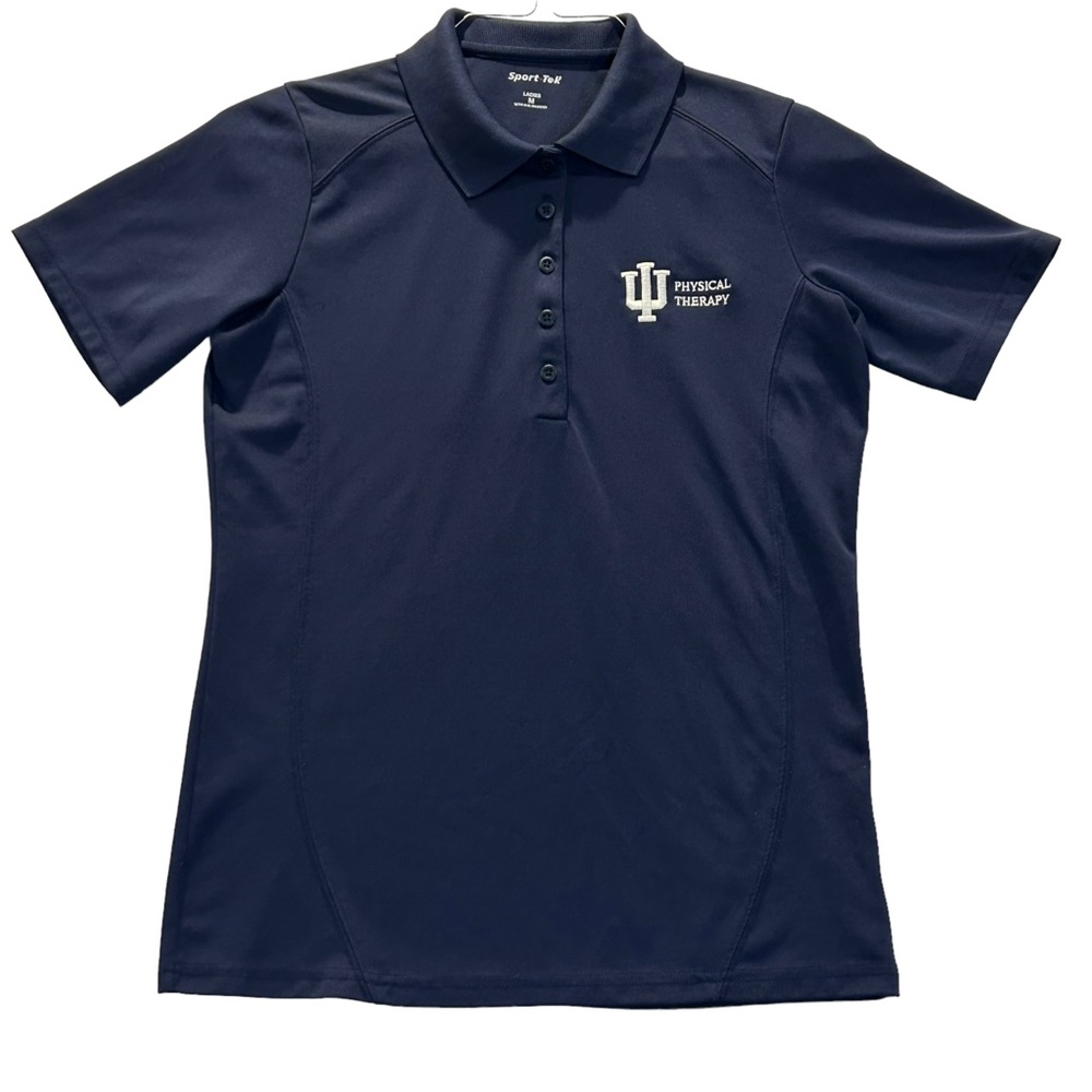 IU Indiana University Navy Blue Ladies Physical Therapy Polo Shirt M